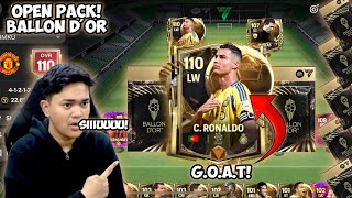 BLACK FRIDAY amp BALLON DOR OPEN PACK TOP UP 3 JUTA DEMI CRISTIANO RONALDO OVR 110 EA FC MOBILE 25 [upl. by Gregoire]