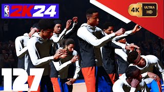 NBA 2K24 My Career PC 4K EP127 3rd Year Knicks World Champions Ring Ceremony [upl. by Gnous]