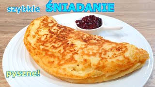 Zostało trochę twarogu Polecam przepyszny omlet sernikowy 👌 doskonałe ciepłe i szybkie śniadanie 👍 [upl. by Eidok913]