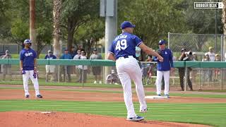 2024 Dodgers Spring Training Blake Treinen throws live BP [upl. by Kablesh312]