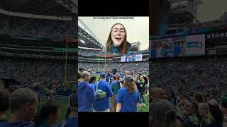 meeting boye mafe 💙💚 seattle Seahawks greenscreen deafawarenessmonth part 2 [upl. by Nylekcaj]