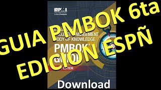 Libro PMBOK Sexta Edicion ESPAÑOL [upl. by Howlend333]