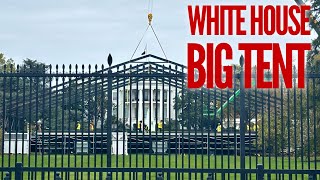 Big something going up on the South Lawn of the White House [upl. by Fine]