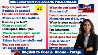 CONVERSATION POU APRANN PALE ANGLAIS  Kou Anglais  Aprann pale anglè  Aprann pale Anglais  Angle [upl. by Akieluz]