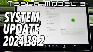 Tesla Model 3  Software Update 2024382 [upl. by Jovi595]