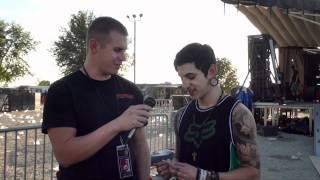 Gabriel Garcia  Black Tide Interview at River Riot 2011  Backstage Entertainment [upl. by Mullins743]