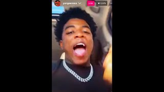 Yungeen Ace Reacts To Julio Foolio Passing On IG Live [upl. by Salokin]