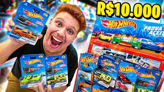 INCRÍVEL COMPREI TODOS OS CARRINHOS DA HOT WHEELS DA LOJA [upl. by Nanam]