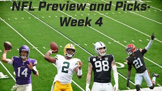 2024 NFL Preview and Picks Week 4 [upl. by Nelleeus440]