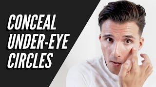 Cover Dark UnderEye Circles 30 Secs  Concealer For Men Tutorial [upl. by Raycher]