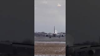 Spotting The Landing Of An Airplane On The Runway In Montreal Canada Airport shorts airplane [upl. by Dibri]