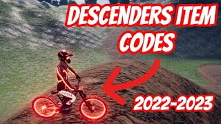 Descenders item codes [upl. by Ceevah]