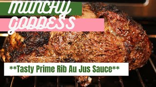 How to make Au Jus Sauce  Prime Rib Roast Drippings [upl. by Varian797]