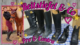 Reitstiefel Gummistiefel Stiefeletten amp Co im Vergleich ➡️ Leder vs Gummi⬅️ ➕➖Sneakers im Stall⁉️ [upl. by Aitak]