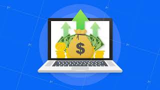 Profit money or budget Cash and rising graph arrow up concept of business success Capital [upl. by Masuh]