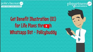 Life Plan Benefit Illustration Through WhatsApp  PBPartners [upl. by Cantlon532]