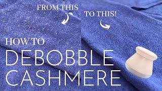 HOW TO DEBOBBLE CASHMERE The best fabric shaver to remove bobbles  Sewing with Susan Episode 10 [upl. by Letnoj]