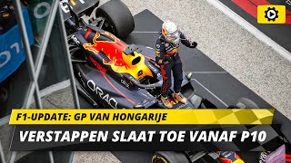 F1update Verstappen legt tactisch verschil tussen Red Bull en Ferrari uit in GP Hongarije [upl. by Nnaecarg]