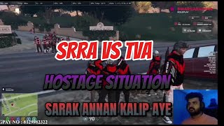 TVA VS SRRA HOSTAGE SITUATION 🫡 tva blindrebel eaglegaming srra gtav gtarp swrp situation [upl. by Hummel]