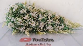 How to create your own cascading bridal bouquet  DIY wedding flowers [upl. by Anileme]