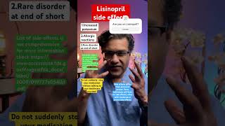 Rare Lisinopril side effect bloodpressure htn sideeffects doctor Lisinopril allergy [upl. by Woolcott]