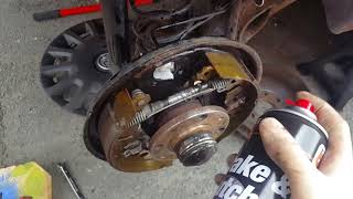 Corsa D  How to change a wheel cylinder [upl. by Snowman]