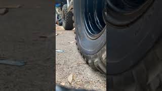 Replaced valve stem on golf cart tire timelapse [upl. by Naoma]