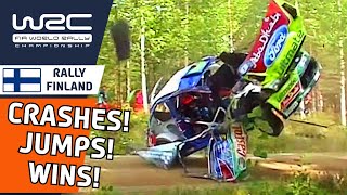 Memorable Moments of WRC Rally Finland 2021  Famous Wins Crashes and Jumps [upl. by Den]