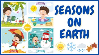 Seasons  Kids vocabulary  Four Seasons  4 seasons in a year  English educational video for kids [upl. by Cottle]