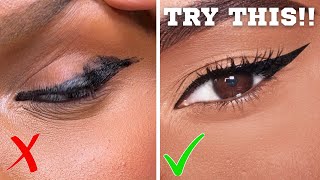 EASIEST Eyeliner Tutorial for Hooded Eyes [upl. by Acinej]