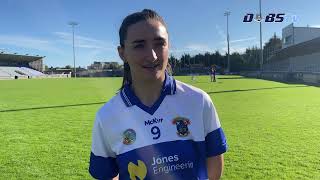 St Vincents Aine Woods chats to DubsTV ahead of GoAhead Ireland Senior 1 Camogie Final [upl. by Armstrong]