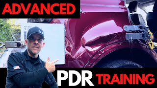 ADVANCED PAINTLESS DENT REPAIR TRAINING [upl. by Enelyak474]