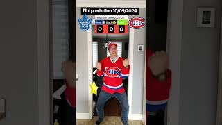 Hockey prediction  10092024 Maple Leafs Toronto vs Montréal Canadiens  Kirby Dach first star [upl. by Sweyn]