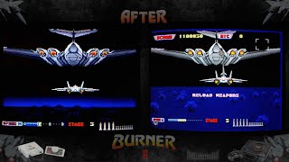 After Burner II  Real consoles comparison PC Engine  PCE  VS Sega Genesis MD  No Emulator [upl. by Pfeifer]