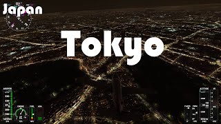 World largest city Tokyo Japan Microsoft Flight Simulator 2020 gameplay [upl. by Lipski]