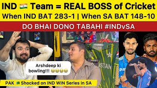 INDIAN Team Real Boss of Cricket 😱 IND beat SA 31 won series IND vs SA 4th t20 Pakistan Reaction [upl. by Elsi]