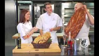 Fougasse Bread Demonstrated by The French Pastry School [upl. by Halbeib321]