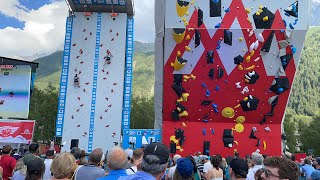 Live coupe du monde d’escalade Chamonix [upl. by Hildick37]