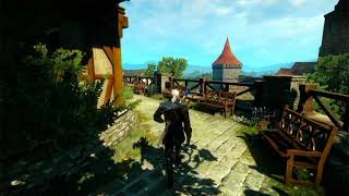 A Walk Through Novigrad  Witcher 3 Exploration [upl. by Sobmalarah]