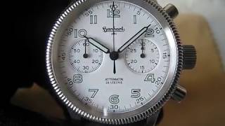 Hanhart Admiral Automatic Chronograph ref715000100 Function Testing [upl. by Jeane]