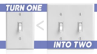 How to Add an Extra Light Switch In a One Switch Location how to replace a receptacle box [upl. by Drabeck268]