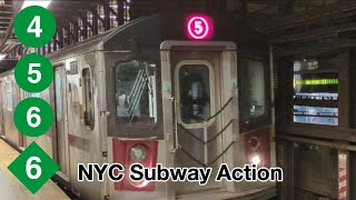 NYC Subway Action  Lexington Avenue Lines [upl. by Anastatius140]