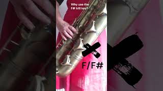 F Trill Key OR two ways to play F sharp learnsax [upl. by Akiam694]