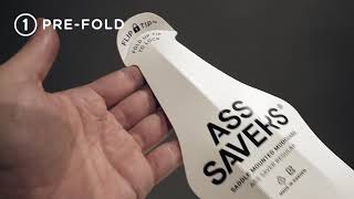 How to properly fold and install your Ass Savers saddle mudguard [upl. by Debby]