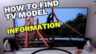 How To Find TV Model Information LG TV [upl. by Zoubek298]