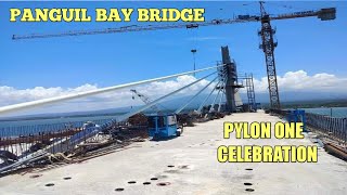 Panguil Bay Bridge Construction Update Final Stay Cable At Pylon One Installed Completed [upl. by Honorine]