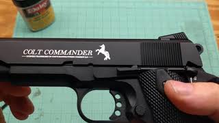 Colt Commander 1911 bb gun co2 blowback FULL REVIEW [upl. by Corwin527]