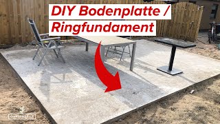 DIY TerrassenProjekt  Fundament  Bodenplatte  Anleitung  Tipps und Tricks [upl. by Lertnahs]