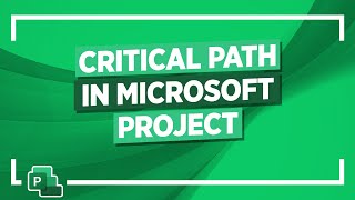 How to Use Critical Paths in Microsoft Project [upl. by Hussar]