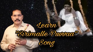 Learn quot Sirimalle Puvva quot song with Notation [upl. by Ahseikan]